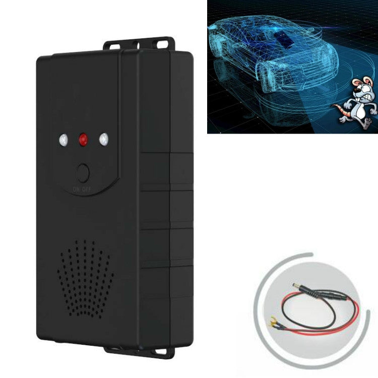 Ultrasonic Car Repeller Car Engine Compartment Electronic Repeller Micro-Light Wave Insect Repellent, DC Black, USB Black, Battery Black