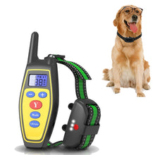 Load image into Gallery viewer, Dog Training Device Remote Control Bark Control Charging Waterproof Pet Training Collar with Electric Shock Vibration, Yellow, Black