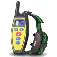 Load image into Gallery viewer, Dog Training Device Remote Control Bark Control Charging Waterproof Pet Training Collar with Electric Shock Vibration, Yellow, Black