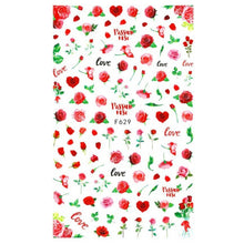 Load image into Gallery viewer, 10pcs 3D Adhesive Butterfly Retro Rose Color Nail Art Sticker