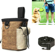 Load image into Gallery viewer, Outdoor Pet Training Bag Dog Training Pockets Pet Snack Storage Bag Pockets, Brown Waist Bag, Brown Waist Bag+Folding Bowl