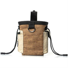 Load image into Gallery viewer, Outdoor Pet Training Bag Dog Training Pockets Pet Snack Storage Bag Pockets, Brown Waist Bag, Brown Waist Bag+Folding Bowl