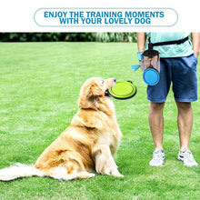 Load image into Gallery viewer, Outdoor Pet Training Bag Dog Training Pockets Pet Snack Storage Bag Pockets, Brown Waist Bag, Brown Waist Bag+Folding Bowl