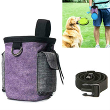 Load image into Gallery viewer, Pet Training Waist Bag With Belt Portable Outing Training Pet Snack Bag, Purple Waist Bag, Purple Waist Bag+Folding Bowl