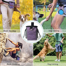 Load image into Gallery viewer, Pet Training Waist Bag With Belt Portable Outing Training Pet Snack Bag, Purple Waist Bag, Purple Waist Bag+Folding Bowl