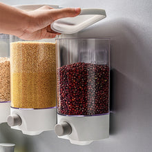 Load image into Gallery viewer, Wall-Mounted Miscellaneous Grain Storage Box Kitchen Large-Capacity Push-Type Sealed Tank, Medium, Large