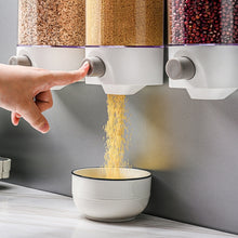 Load image into Gallery viewer, Wall-Mounted Miscellaneous Grain Storage Box Kitchen Large-Capacity Push-Type Sealed Tank, Medium, Large