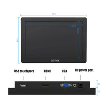 Load image into Gallery viewer, ZGYNK KQ101 HD Embedded Display Industrial Screen, 10 inch  Embedded, 15.6 inch  Embedded, 10 inch  Resistive, 15.6 inch  Resistive, 10 inch  Capacitive, 15.6 inch  Capacitive