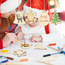 Load image into Gallery viewer, Christmas Creative DIY Decoration Gift Set  Handmade Wood Chip Pendant, JM02027, JM02028, JM02029, JM02030, JM02031, JM02032, JM02033, JM02034, JM02035, JM02036, JM02037, JM02038, JM02039, JM02040, JM02041