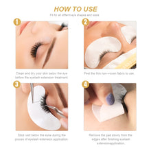 Load image into Gallery viewer, Paper Patches Eyelash Under Eye Pads Lash Eyelash Extension Paper Patches Eye Tips Sticker Wraps Make Up Tools