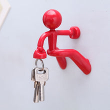 Load image into Gallery viewer, 2 PCS Cute Humanoid Strong Magnet Key Hanger Multifunctional Magnetic Refrigerator Magnet, Random Color Delivery