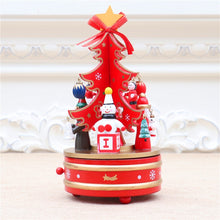 Load image into Gallery viewer, Christmas Decorations Christmas Tree Wooden Rotating Music Box