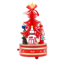 Load image into Gallery viewer, Christmas Decorations Christmas Tree Wooden Rotating Music Box