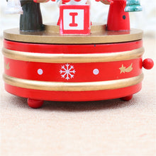 Load image into Gallery viewer, Christmas Decorations Christmas Tree Wooden Rotating Music Box