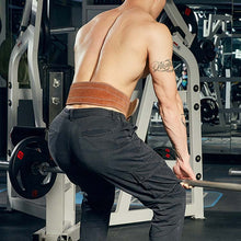 Load image into Gallery viewer, EADEN Cowhide Fitness Waist Protective Belt Squat Weightlifting Waist Support