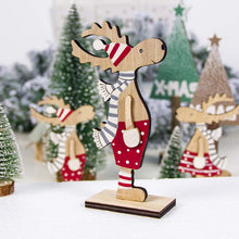 Load image into Gallery viewer, Christmas Decoration Wooden Painted Christmas Elk Ornaments