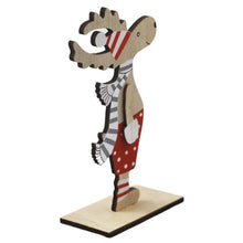 Load image into Gallery viewer, Christmas Decoration Wooden Painted Christmas Elk Ornaments