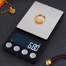 Load image into Gallery viewer, High-Precision Electronic Scale Mini Portable Jewellery Medicine Scale, 500g/0.1g, 100g/0.01g, 200g/0.01g, 300g/0.01g, 500g/0.01g, 1000g/0.1g