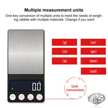 Load image into Gallery viewer, High-Precision Electronic Scale Mini Portable Jewellery Medicine Scale, 500g/0.1g, 100g/0.01g, 200g/0.01g, 300g/0.01g, 500g/0.01g, 1000g/0.1g