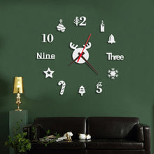 Load image into Gallery viewer, Acrylic 3D Wall Clock DIY Living Room Bedroom Wall Background Decoration