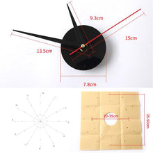 Load image into Gallery viewer, Acrylic 3D Wall Clock DIY Living Room Bedroom Wall Background Decoration