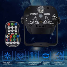 Load image into Gallery viewer, MN-R60 USB Rechargeable Mini Voice-activated Laser Light Christmas Home Entertainment Flash LED Laser Atmosphere Light Stage Light