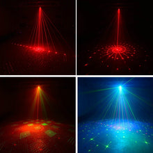 Load image into Gallery viewer, MN-R60 USB Rechargeable Mini Voice-activated Laser Light Christmas Home Entertainment Flash LED Laser Atmosphere Light Stage Light