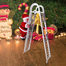 Load image into Gallery viewer, Electric Santa Claus Toy Christmas Children Gift Decoration, Double Ladder C, Ladder A House, Climbing Beads, Red Ladder