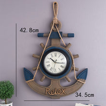 Load image into Gallery viewer, Retro Old Decoration Wall Clock Living Room Wooden Clock Wall Decoration