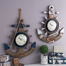 Load image into Gallery viewer, Retro Old Decoration Wall Clock Living Room Wooden Clock Wall Decoration