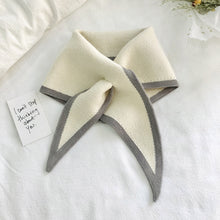 Load image into Gallery viewer, Autumn &amp; Winter Knitted Woolen Scarf Women Two-colors Mini Triangle Scarf Warm Scarf