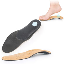 Load image into Gallery viewer, 1 Pair Breathable Sweat-Absorbing And Shock-Absorbing Leather Arch Correction Insole, 35-36, 37-38, 39-40, 41-42, 43-44, 45-46