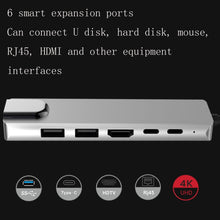 Load image into Gallery viewer, 6 in 1 USB3.1 Type-C to HDMI+RJ45 Docking Station for Nintendo Type-C Docking Station, 6 in 1
