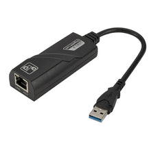 Load image into Gallery viewer, 10/100/1000 Mbps RJ45 to USB 3.0 External Gigabit Network Card, Support WIN10