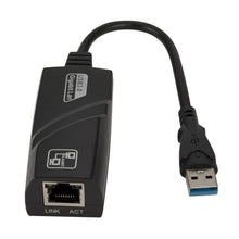 Load image into Gallery viewer, 10/100/1000 Mbps RJ45 to USB 3.0 External Gigabit Network Card, Support WIN10