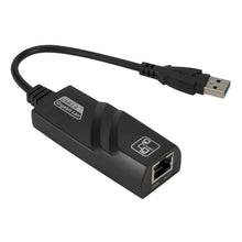 Load image into Gallery viewer, 10/100/1000 Mbps RJ45 to USB 3.0 External Gigabit Network Card, Support WIN10