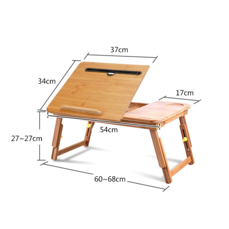 Folding Laptop Desk Bed Card Slot Lifting Type Lazy Computer Desk, Small (50cm) with Drawer, Medium (54cm) with Drawer, Large (72cm) with Drawer