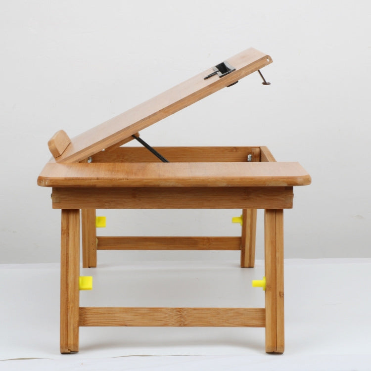 Folding Laptop Desk Bed Card Slot Lifting Type Lazy Computer Desk, Small (50cm) with Drawer, Medium (54cm) with Drawer, Large (72cm) with Drawer