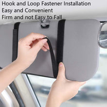 Load image into Gallery viewer, Car Sun Block Glasses Case Document Holder Car Plastic Frame Zipper Type Multi-Function Card Bag Storage Bag, Red, Beige, Pink, Brown, Black