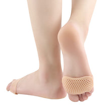 Load image into Gallery viewer, 5 Pairs High Heels Honeycomb Sleeve Breathable Anti-Pain Forefoot Pad, Random Color Delivery
