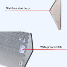 Load image into Gallery viewer, 2PCS Solar Stainless Steel 3 LED Stair Wall Lamp Outdoor Garden Fence Light, 3 LED / 2 PCS