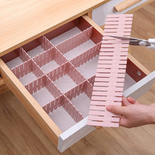 Load image into Gallery viewer, Plastic Drawer Divider Free Combination Classification Storage Board, 4pcs/Pack, 37x7cm, 47x7cm