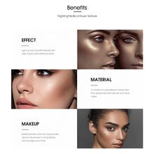Load image into Gallery viewer, Professional Face Makeup Bronzer And Highlighter Palette Powder Makeup Glow Kit Highlighter Contour Palette, H01, H02, H03, H04, H05, H06