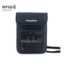 Load image into Gallery viewer, Travel Storage Messenger Passport Bag Multifunctional RFID Anti-Theft Hanging Neck Document Bag Card Bag, 21x16cm