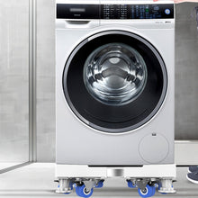 Load image into Gallery viewer, Adjustable Stainless Steel Refrigerator Bracket Washing Machine Base Bracket, Single Tube 4 Legs, Single Tube 4 Wheels, Single Tube 8 Legs, Single Tube 4 Wheels + 4 Legs, Double Tubes 4 Wheels + 4 Legs, Double Tubes 4 Wheels + 8 Legs                   ...