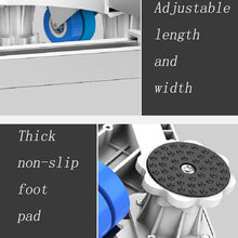 Load image into Gallery viewer, Adjustable Stainless Steel Refrigerator Bracket Washing Machine Base Bracket, Single Tube 4 Legs, Single Tube 4 Wheels, Single Tube 8 Legs, Single Tube 4 Wheels + 4 Legs, Double Tubes 4 Wheels + 4 Legs, Double Tubes 4 Wheels + 8 Legs                   ...