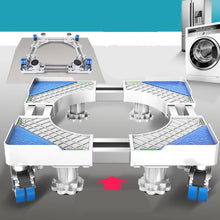 Load image into Gallery viewer, Adjustable Stainless Steel Refrigerator Bracket Washing Machine Base Bracket, Single Tube 4 Legs, Single Tube 4 Wheels, Single Tube 8 Legs, Single Tube 4 Wheels + 4 Legs, Double Tubes 4 Wheels + 4 Legs, Double Tubes 4 Wheels + 8 Legs                   ...
