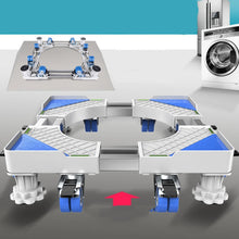 Load image into Gallery viewer, Adjustable Stainless Steel Refrigerator Bracket Washing Machine Base Bracket, Single Tube 4 Legs, Single Tube 4 Wheels, Single Tube 8 Legs, Single Tube 4 Wheels + 4 Legs, Double Tubes 4 Wheels + 4 Legs, Double Tubes 4 Wheels + 8 Legs                   ...