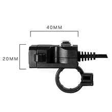 Load image into Gallery viewer, Dual USB Port 12V Waterproof Motorbike Motorcycle Handlebar Charger 5V 1A/2.1A Adapter Power Supply Socket for Phone Mobile, Handlebar Charger