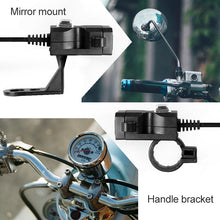 Load image into Gallery viewer, Dual USB Port 12V Waterproof Motorbike Motorcycle Handlebar Charger 5V 1A/2.1A Adapter Power Supply Socket for Phone Mobile, Handlebar Charger